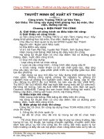 Thuyết minh đề xuất kĩ thuật gói thầu xây dựng khối phòng học bộ môn thư viện đường nội bộ trường THCS