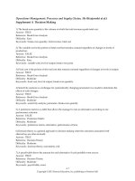 Operations management processes and supply chains 10th edition krajewski test bank 