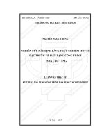 Nghiên cứu xác định bằng thực nghiệm một số đặc trưng về biến dạng công trình nhà cao tầng (tt) 
