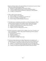 Nursing research generating and assessing evidence for nursing practice 9th edition polit test bank 