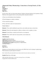 Pharmacology connections to nursing practice 2nd edition adams test bank 