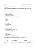 kiểm tra TA 6 unit 3,4 45p