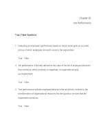 Organizational behavior improving performance and commitment in the workplace 3rd edition colquitt test bank 