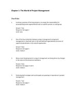 Project management in practice 5th edition meredith test bank 