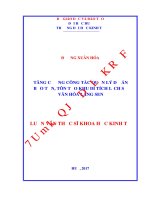 TĂNG CƯỜNG CÔNG tác QUẢN lý dự án bảo tồn, tôn tạo KHU DI TÍCH LỊCH sử văn hóa LÀNG SEN 