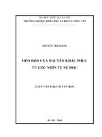 Hỗn độn của nguyễn khắc phục từ góc nhìn tự sự học (tt) 