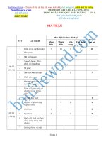 Đề thi thử THPT 2018 môn Toán Trường THPT Đoàn Thượng Hải Dương Đề KSCL Lần 1  File word Có ma trận Có lời giải chi tiết