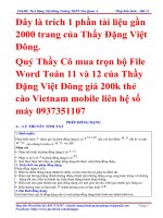 Phép Đồng Dạng Và Ôn Tập Chương 1 Có Giải Chi Tiết Rất Hay