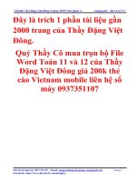 Phương Trình Bậc Nhất Đối Với Sin và Cos Có Giải Chi Tiết Rất Hay