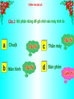 Chương III. Bài 1. Vì sao phải tập gõ 10 ngón?