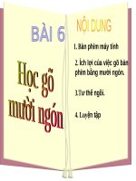 Bài 6. Học gõ mười ngón