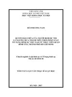 Quyền bào chữa của người bị buộc tội là người chưa thành niên theo pháp luật tố tụng hình sự Việt Nam từ thực tiễn Quận Bình Tân, Thành phố Hồ Chí Minh (tt)