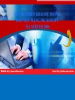 triển khai hệ thống bảo mật mạng microsoft  isa server 2006 