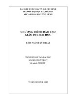 CHƯƠNG TRÌNH ĐÀO TẠO GIÁO DỤC ĐẠI HỌC KHỐI NGÀNH KỸ THUẬT