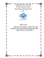 Thu hút vá sử dụng nguồn vốn ODA nhật bản tại  việt nam giai đoạn 1992 2014 thực trạng và giải pháp 