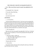 ĐỀ CƯƠNG ĐỀ ÁN CHUYÊN NGÀNH KINH TẾ QUỐC TẾ