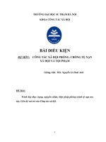 Trình bày thực trạng, nguyên nhân, biện pháp phòng tránh tệ nạn ma túy  liên hệ vai trò của công tác xã hội  