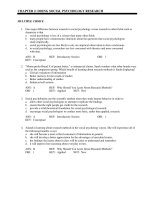 Social psychology 9th edition kassin test bank 