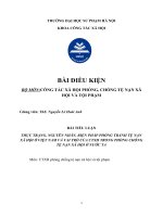 thực trạng, nguyên nhân, biện pháp phòng tránh tệ nạn xã hội ở việt nam và vai trò của ctxh trong phòng chống tệ nạn xã hội ở nước ta 