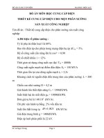 Thiết kế cung cấp điện cho phân xưởng sản xuất công nghiệp 5