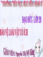 Bài 14. Bảo vệ loài vật có ích