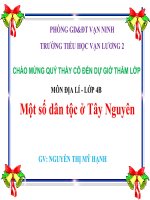 Bài 6. Một số dân tộc ở Tây Nguyên