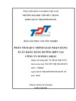 BÁO CÁO THỰC TẬP TỐT NGHIỆP  PHÂN TÍCH QUY TRÌNH GIAO NHẬN HÀNG XUẤT KHẨU BẰNG ĐƯỜNG BIỂN TẠI CÔNG TY SUPER CARGO