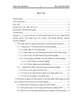 Vốn kinh doanh và các biện pháp nâng cao hiệu quả sử dụng vốn kinh doanh tại công ty cổ phần thương mại dịch vụ tân yên 