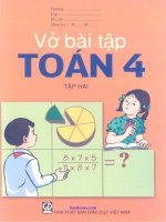 Vở bài tập Toán lớp 4- Tập 2