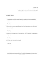 Strategic management creating competitive advantages 7th edition dess test bank 