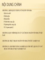 giải pháp nâng cao hiệu quả thu hút, quản lý và sử dụng vốn oda ở việt nam hiện nay 