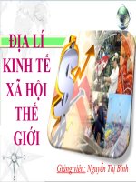 địa lí kinh tế xã hội thế giới 