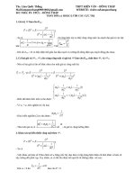 CHUYÊN ĐỀ THAY ĐỔI TẦN SỐ TÌM CỰC TRỊ