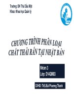 phân loại rác tại nguồn ở nhật bản