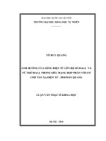 Ảnh hưởng của sóng điện từ lên hệ số hall và từ trở hall trong siêu mạng hợp phần với cơ chế tán xạ điện tử   phonon quang 