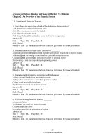 The economics of money banking and financial markets fifth canadian edition 5th edition mishkin test bank 