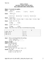 Bo de trac nghiem dai so 8