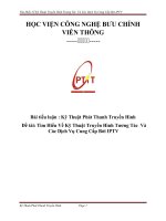 Tìm hiểu về kỹ thuật truyền hình tương tác  và các dịch vụ cung cấp bởi IPTV 