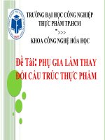 phụ gia làm thay đổi cấu trúc thực phẩm 