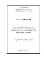 Cải cách hành chính trong Thi hành án dân sự từ thực tiễn thành phố Đà Nẵng