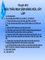 đấu thầu mua sắm hàng hóa, xây lắp 