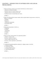 Spreadsheet modeling and decision analysis a practical introduction to business analytics 7th edition cliff ragsdale test bank 