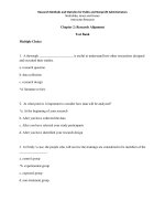 Research methods and statistics for public and nonprofit administrators 1st edition nishishiba test bank 