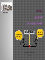 Chương I. §10. Trung điểm của đoạn thẳng