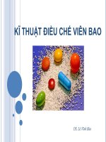 kĩ thuật điều chế viên bao 