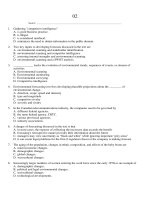 Strategic management creating competitive advantages canadian 3rd edition dess test bank 