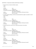 Quality and performance excellence 8th edition evans test bank 