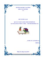 quản lý chất lượng theo mô hình 5s tại ngân hàng tmcp á châu – chi nhánh đồng nai 