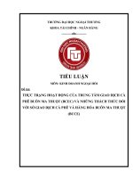 thực trạng hoạt động của trung tâm giao dịch cà phê buôn ma thuột (bcec) và những thách thức đối với sở giao dịch cà phê và hàng hóa buôn ma thuột (bcce) 