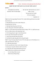 BỘ 20 ĐỀ THI THỬ THPTQG LỊCH SỬ